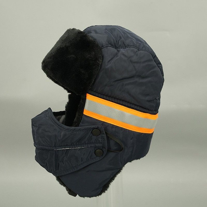 Mens Cycling Outdoor Windproof Cold-proof Thickened Plush Warm Mask Hat Lei Feng Hat Mask Neck Hat
